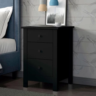 Mesa de Cabeceira Ditália Conjunto com 2 un. DM-113 Preto em Oferta na Shopee