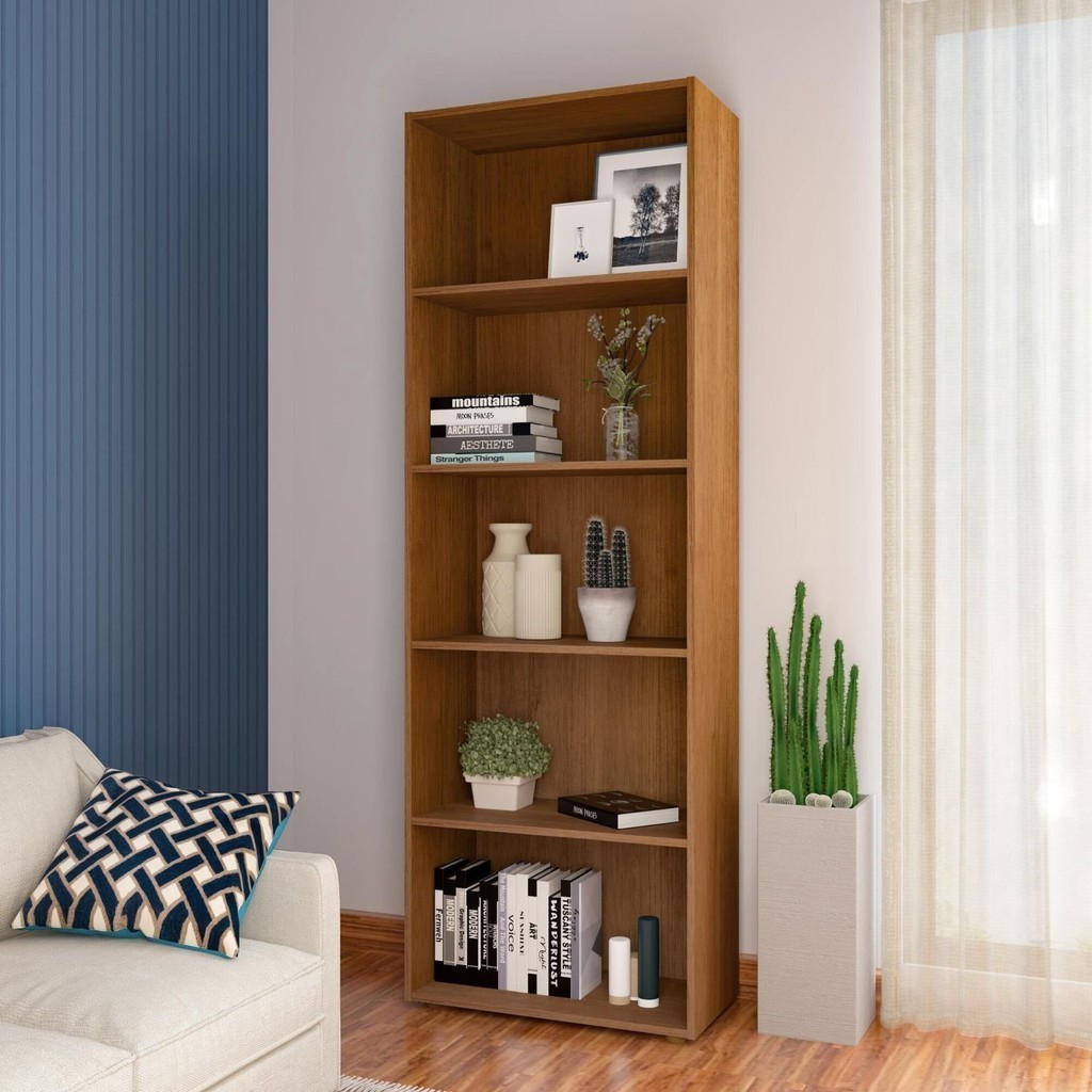 Estante para Livros 5 Prateleiras 180cmx60cm Multy