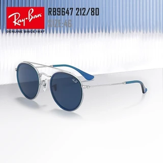 RayBan Double-beam Retro Round Frame Óculos de sol infantil Pantos Óculos de sol 0RJ9647S