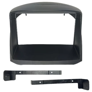 Moldura Painel Central Multimidia 9 Polegadas Modelo Capela New Fiesta Brasileiro 2013 a 2018 Preto Fosco