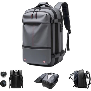 Mochila Expansível Hrtesus Vacpack , 60L Com Compressão A Vácuo De Viagem De Grande Capacidade