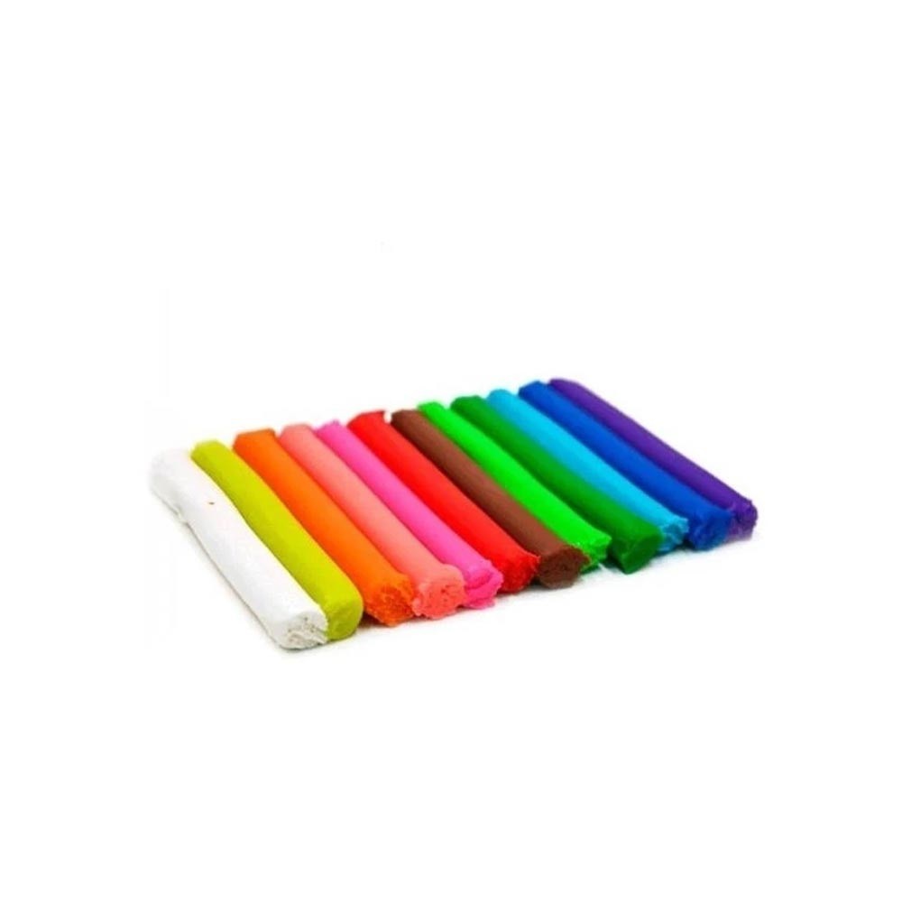 Massa de Modelar 12 Cores Uso Recreativo ou Escolar 180g | Shopee Brasil