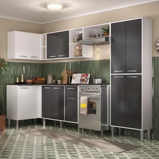 Cozinha Completa c/ Armário e Balcão Xangai Zouk Multimóveis
