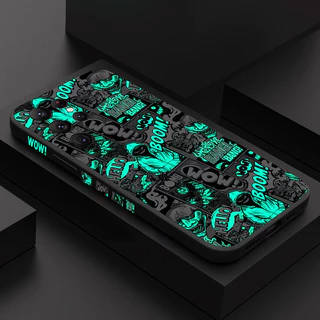 Capa De Telefone Demoníaca De Palhaço Preto Para Samsung Galaxy S23 FE S24 S23 Ultra S22 S21 Plus S21 S20 Nota 20 Silicone Macia À Prova De Choque Graffiti