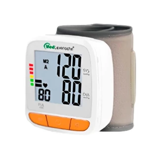 Monitor de Pressão Arterial Digital Automático de Pulso Medlevensohn ML01 em Oferta na Shopee