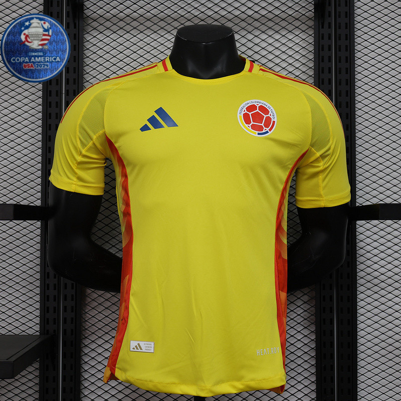 24-25 [Colombia Football Team] Copa America Player Version Home Camisa Personalizável De Futebol Jersey