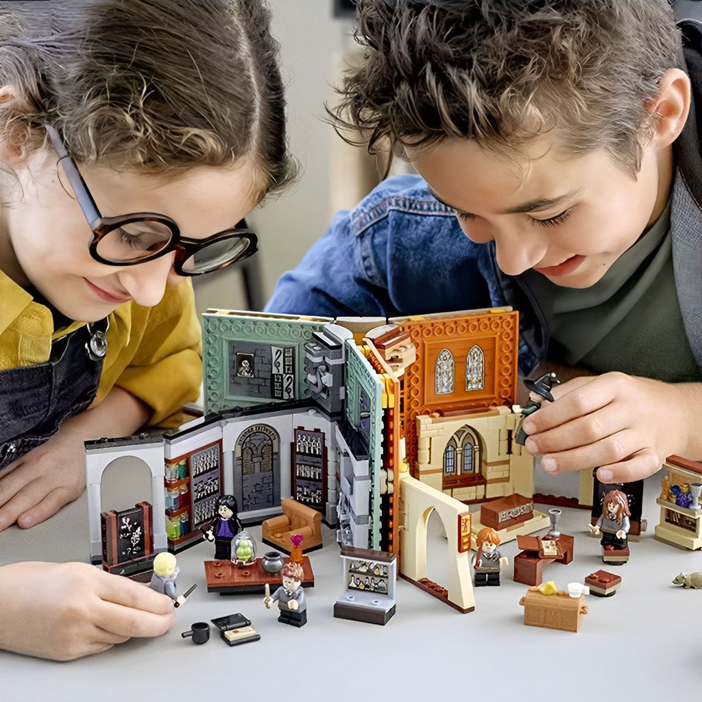 Novo Harry Potter Hogwarts Momento Lego Blocos De Construção Defesa Contra A Divulgação Das Artes Escuras E Muito Mais Brinquedos De Presentes