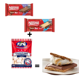 Kit S'mores Marshmallow para assar