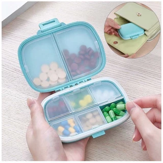Estojo Caixa Organizadora Porta Comprimidos Cápsulas Compacto De Bolsa Viagem Semanal Divisórias Manhã Noite em Oferta na Shopee