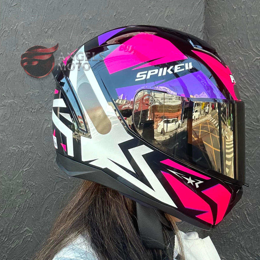 Capacete Peels Spike II 1ST Preto Pink | Shopee Brasil