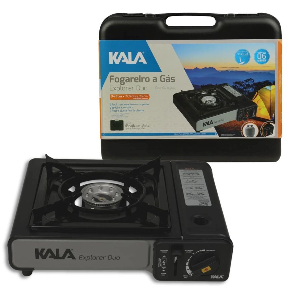 Fogareiro Fogão a Gás para Camping Explorer Duo Kala