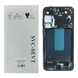 Tela Display Frontal Compatível Samsung S23 Plus Amoled Original C- Aro