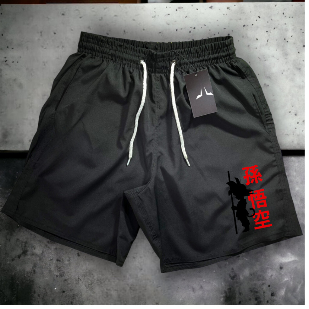 bermuda Short Masculino Mauricinho Modelo GOKU 04- Antiodor e Design Esportivo Ideal para Academia, Skate, Basquete, Cor