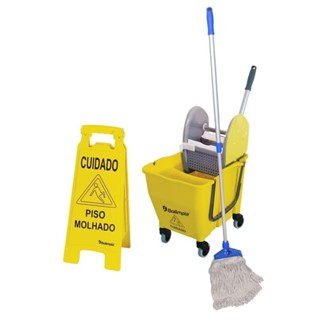 Kit para limpeza profissional n° 1 amarelo - NYKT01 - Bralimpia