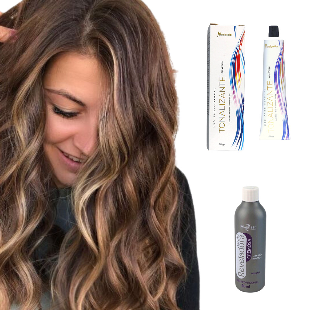 Tinta Tonalizante Cabelo 5.0 Castanho Claro +OX20 Mairibel | Shopee Brasil