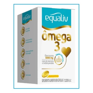 Suplemento Alimentar Omega 3 com 120 Capsulas - Equaliv