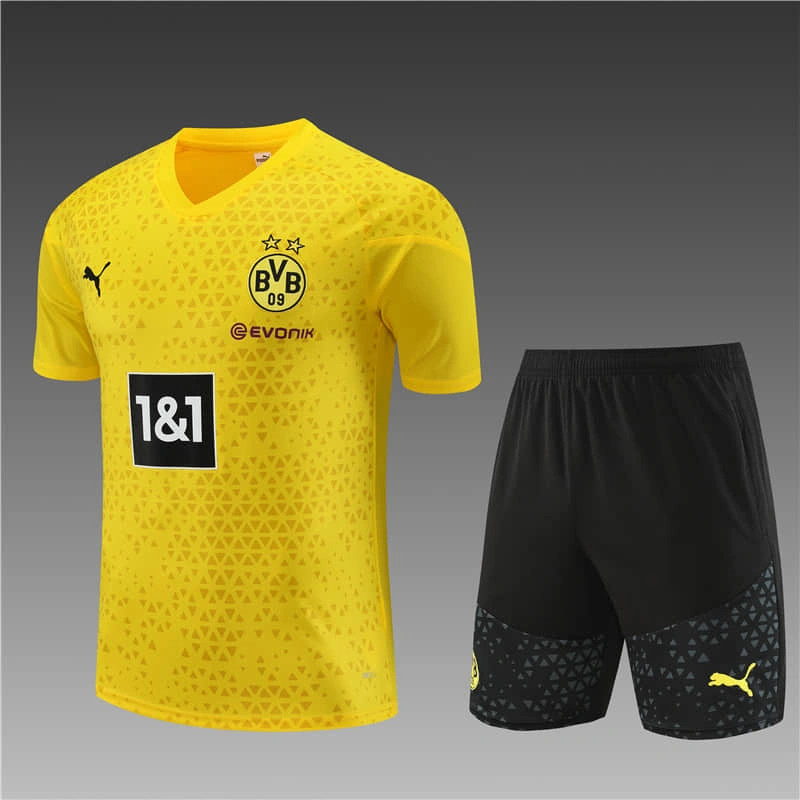 23-24 Dortmund Training suit kit Versão Tailandesa Da Camisa De Futebol 1 : 1 1
