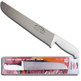 Faca de Cozinha Para Carne Açougue Churrasco 12 pol 43cm Premium Corneta