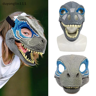 (duyonglin111) Máscara Azul De Dinossauro De Natal Para Crianças Novo