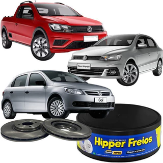 02 Disco Freio Ventilado Gol Saveiro Voyage 2012 À 2018 em Oferta na Shopee