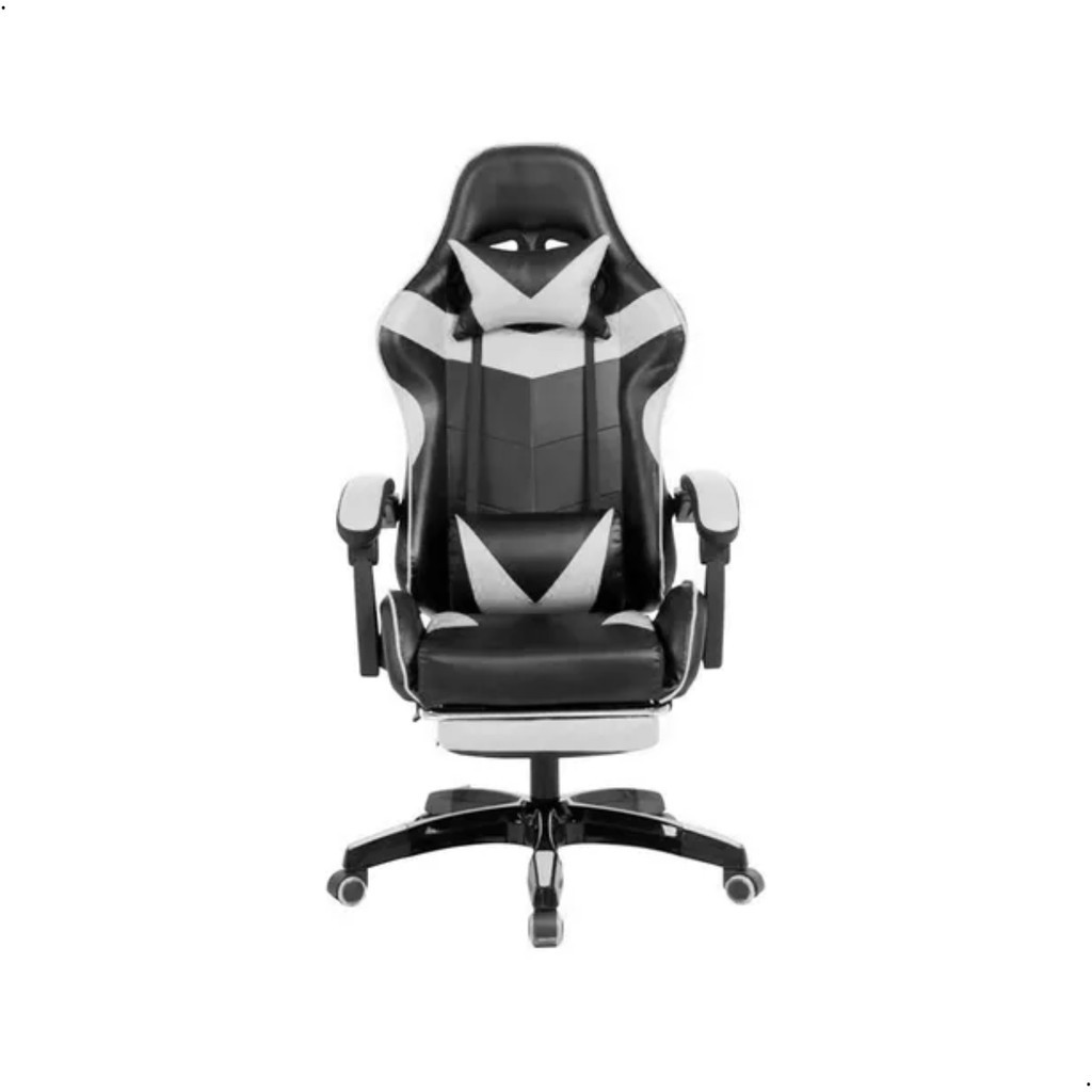 Cadeira de Escritório Gamer Ergonômica Branco com Preto