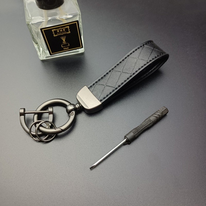 Chaveiro De Couro De Moda Para Auto/Popular Anel Fivela De Horseshoe/Decoração Pingente Carro/Acessórios Chaveiros