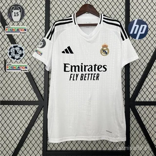 Real Madrid camisa equipe 24/25 Branco futebol Novo Futebol dos homens T-shirt Uniforme Personalizad