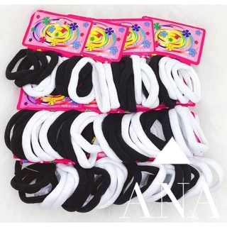 Médio Xuxinha para cabelo  de Meia 72 unidades / Rabico e elástico para cabelo Scrunchie em Oferta na Shopee