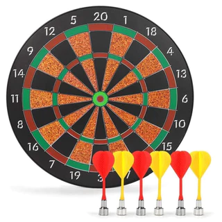 Jogo de Dardos Magnético com alvo de 40,5cm com 6 dardos