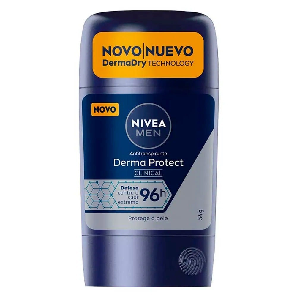 DESODORANTE NIVEA CLINICAL STICK DERMA PROTECT MASCULINO 54G