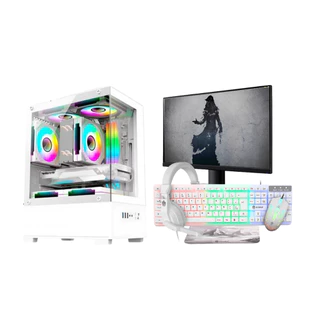 Computador Gamer Completo Branco i5 Memoria Ram 16GB Monitor Teclado Mouse e Headset em Oferta na Shopee