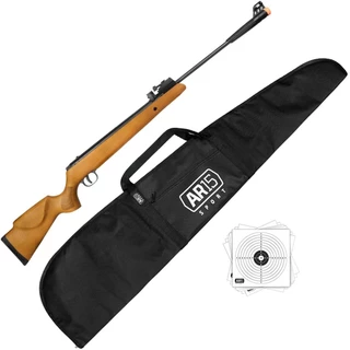 Espingarda de Pressao 5.5mm Mola 60kg Tag Montana MAG Capa