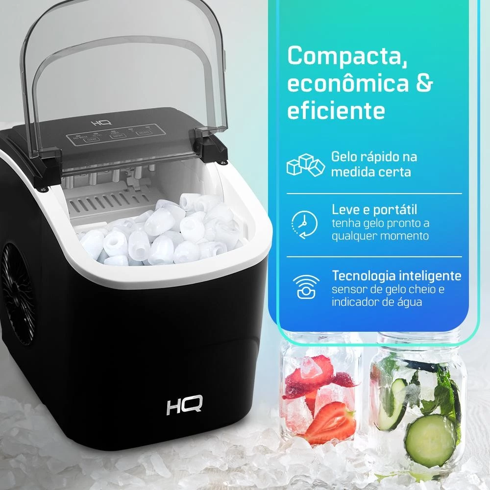 Máquina de Gelo HQ 12kg Turbo Ice Premium HQ-MG12KGDP — foto 4 de 5