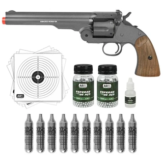 Revolver Rossi Cowboy Pressão Co2 4,5 + Óleo + Cilindro Co2