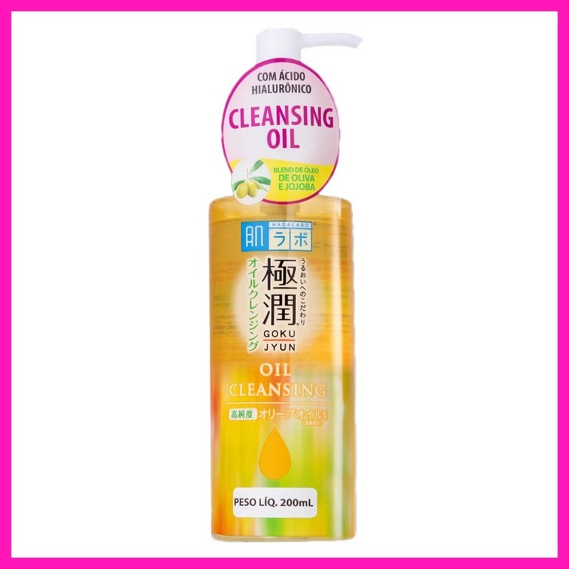 Demaquilante Facial Hada Labo Gokujyun Cleansing Oil com Óleo de Oliva e Jojoba