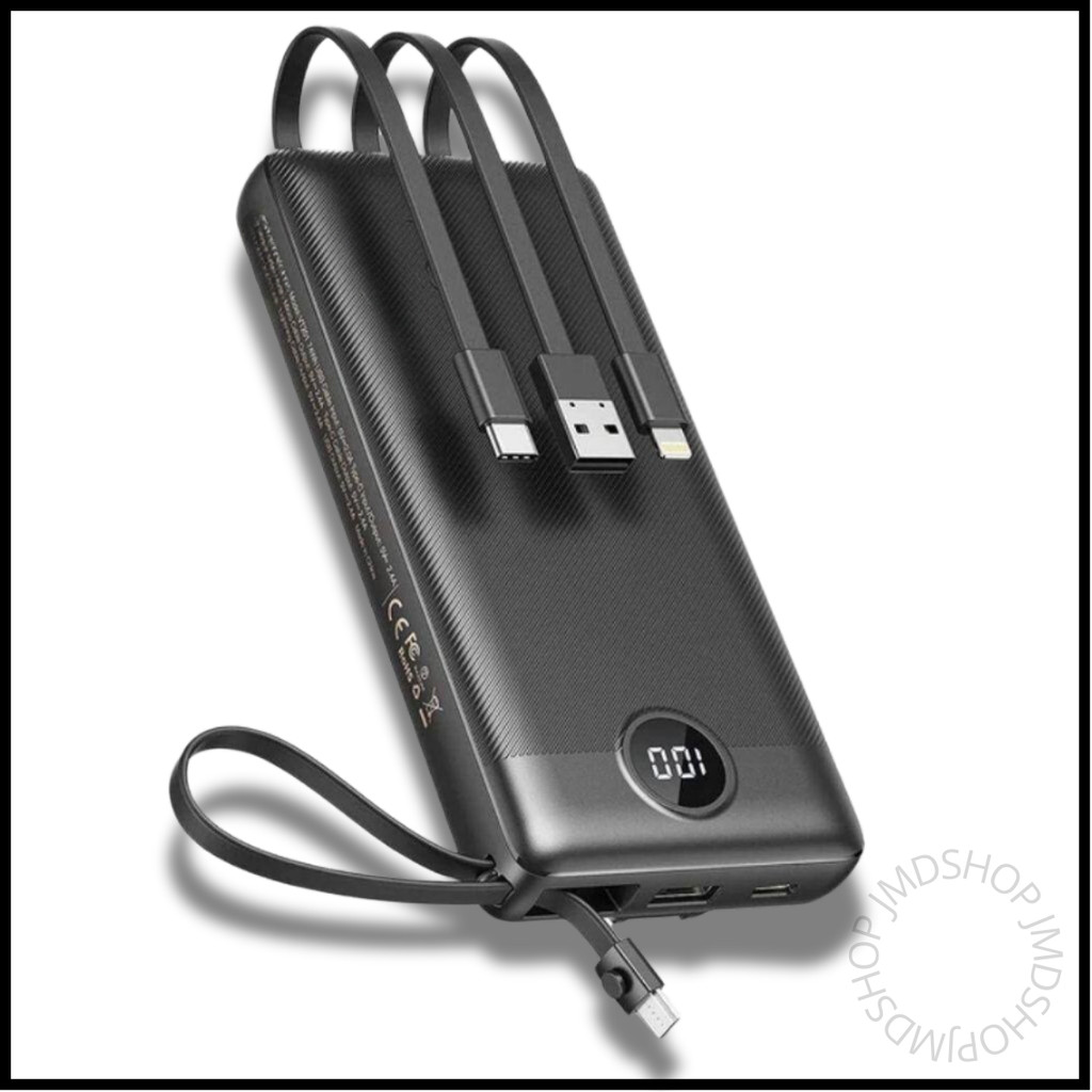 Carregador Portátil Celular Power Bank 10000mah USB Cabos Potente ...