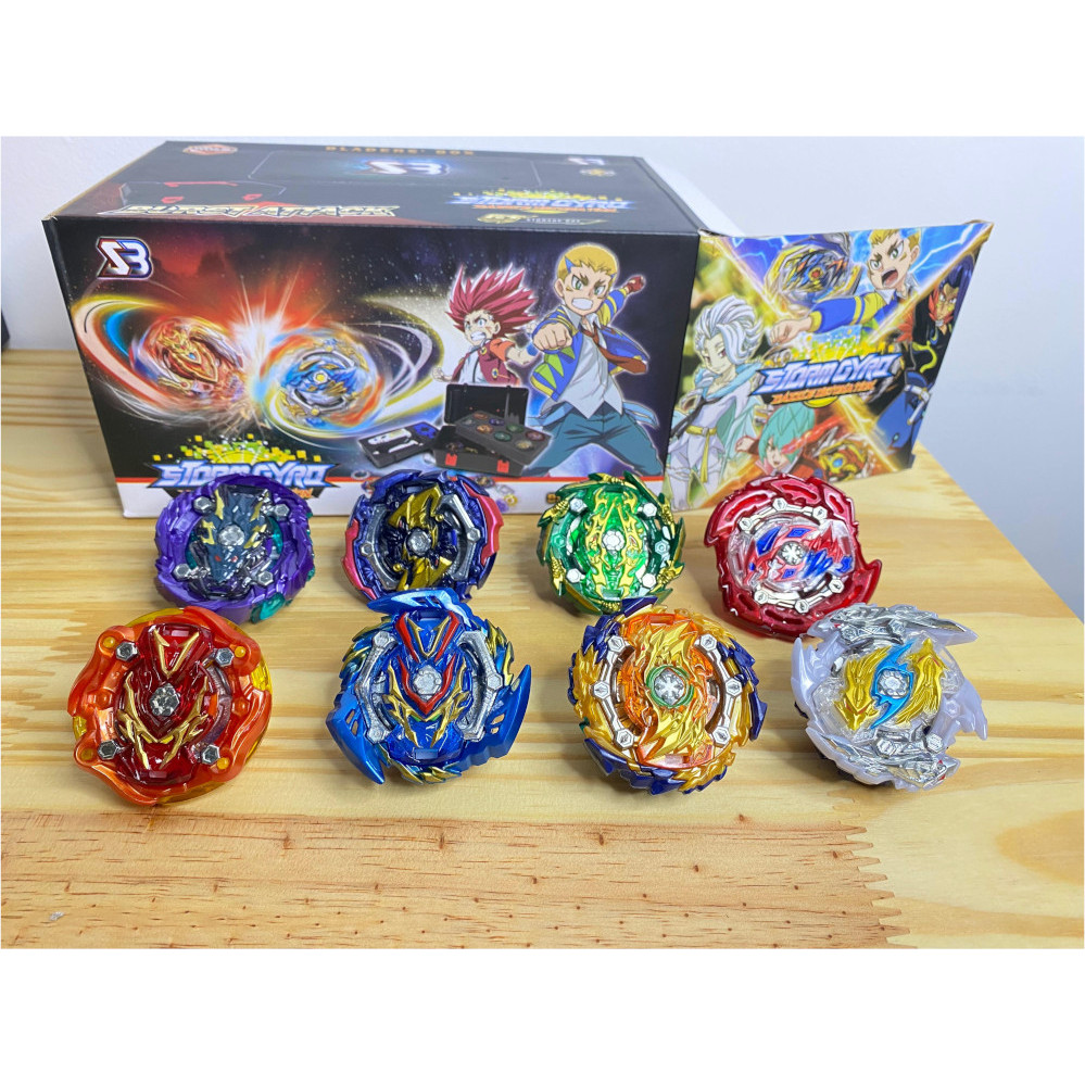 Beyblade Combo Maleta 8 Beys + Arena Rd Azul | Shopee Brasil