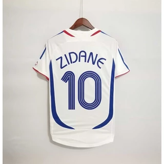 Camisa da Time 2006 Retro Futebol França Camiseta Longe P-2XL ZIDANE WBLS HJKW