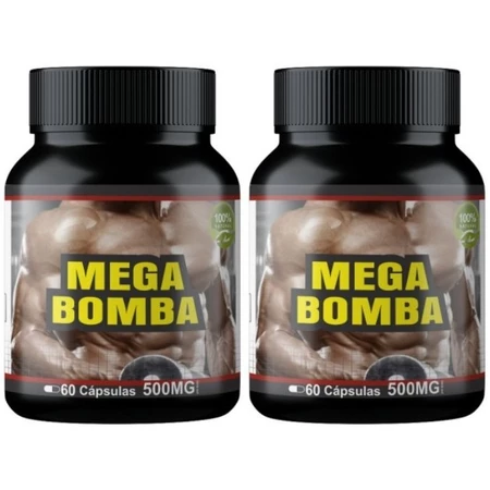 2x Mega Hipertrofia Rápido Itaervas 500mg 60 Cápsulas
