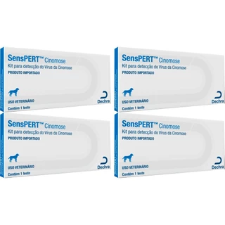 Senspert Cinomose Cães 1 Test. - Dechra - 4 Unidades
