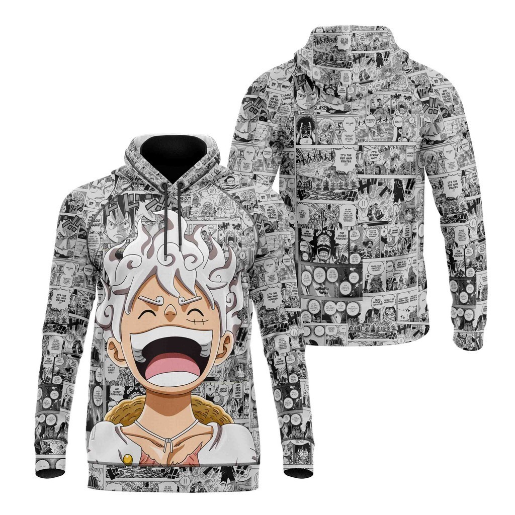 Moletom Full Print One Piece Luffy Gear 5 Manga
