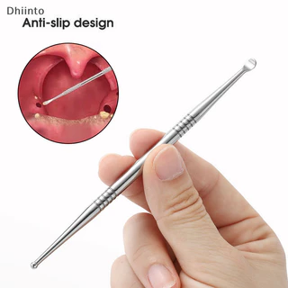 [Dhiint] 1pcs Tonsil Stone Removedor De Pedra Cera De Orelha Aço Inoxidável Ferramentas De Limpeza Bucal Cuidados Com A Saúde Em