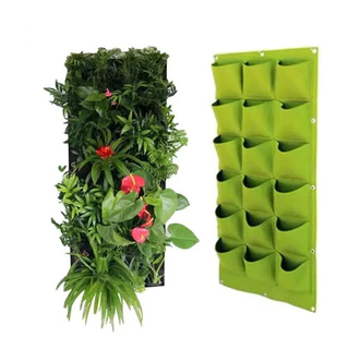 Jardim Vertical Em Feltro Plantas E Flores 50x100 371701