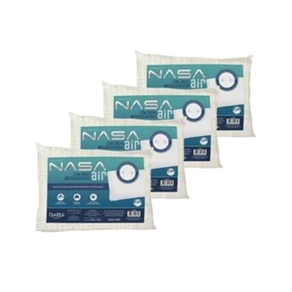Kit 4 Travesseiros Nasa Air Viscoelástico com Ondas Massageadoras Duoflex