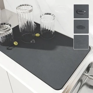Esteira De Secagem Antiderrapante Para Cozinha, Descansa Copos Super Absorvente Secagem Rápida rj em Oferta na Shopee