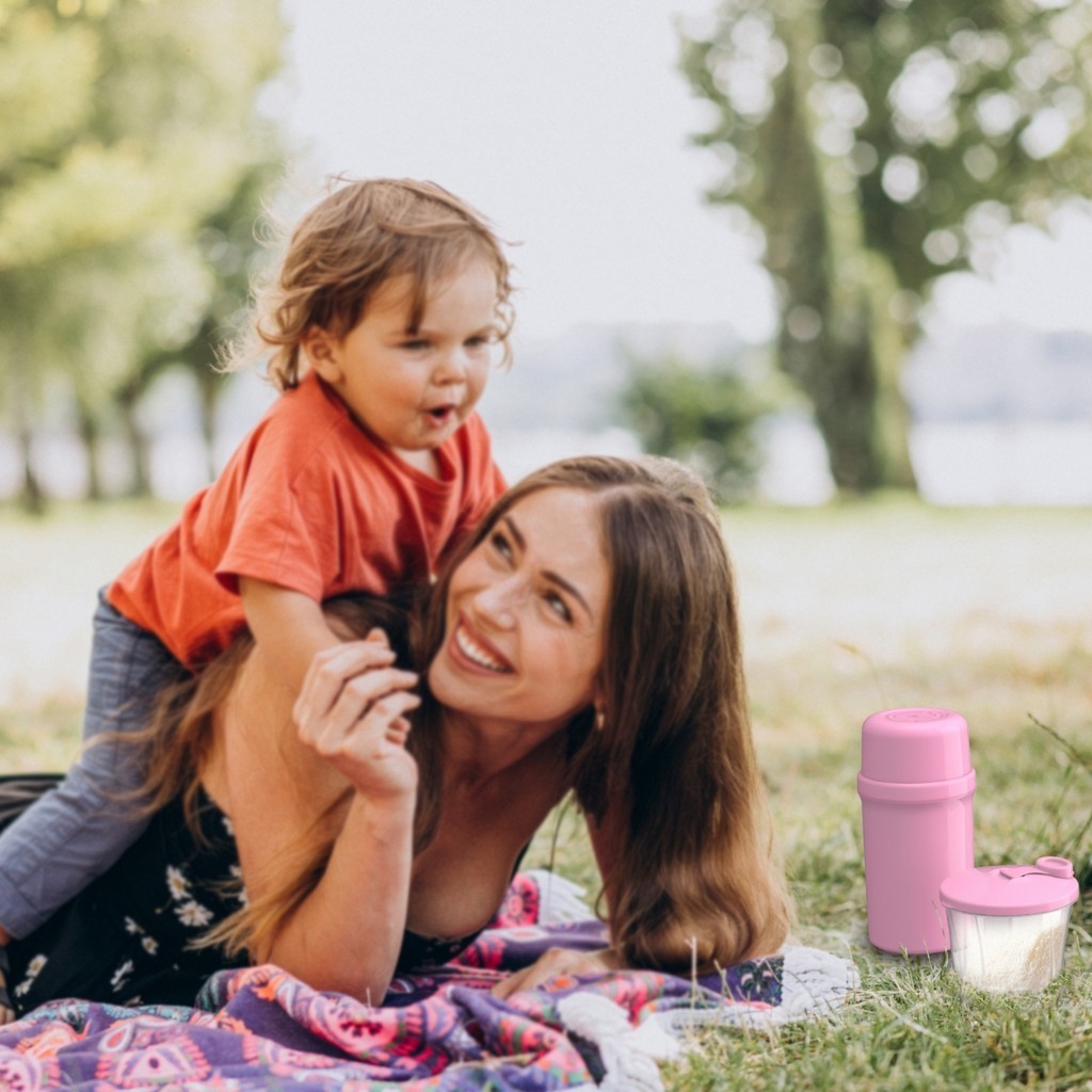 Kit Passeio Bebê Infantil Unibaby Unitermi Garrafa Térmica Pote