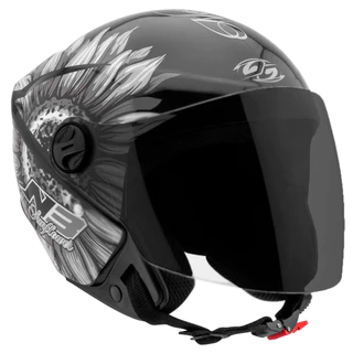 Capacete Moto Aberto New Liberty 3 Sunflower Brilhante Pro Tork Preto/Gray Tam 56 58 60 Viseira Fumê