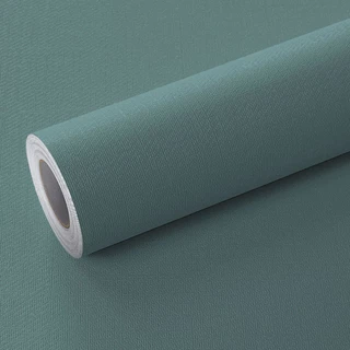 Papel de Parede Adesivo Lavavel Texturizado Linho Verde Forte 5M