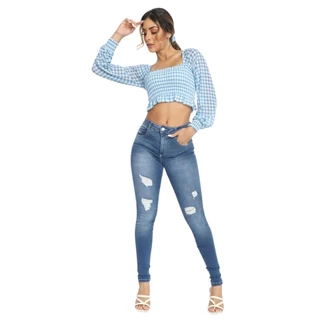 Calça Jeans Feminina Skinny Cintura Alta Biotipo Jeans original