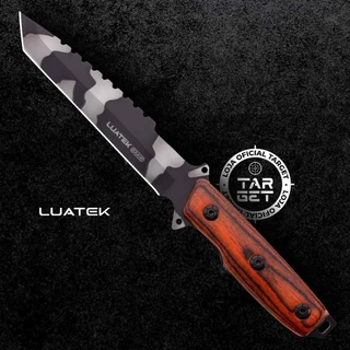 FACA EM AÇO INOX FULL TANG LINHA ACTION COM BAINHA CHURRASCO COZINHA PESCA AFIADA LUATEK SLK A147